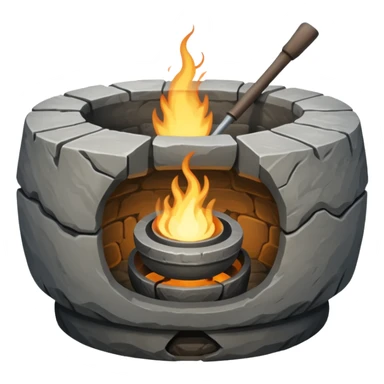 A Japanese stone forge sticker