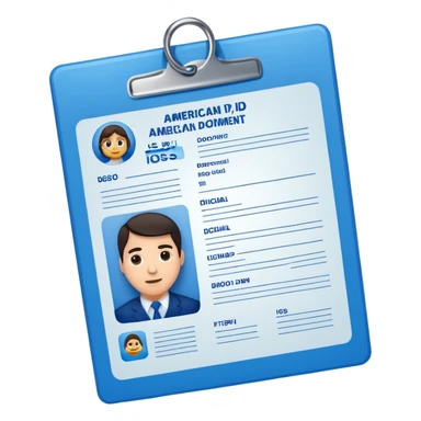 american id document sticker