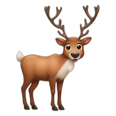 Reindeer sticker