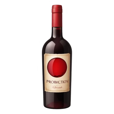 I want an emoji that describes that no drinks allowed but with wine sticker