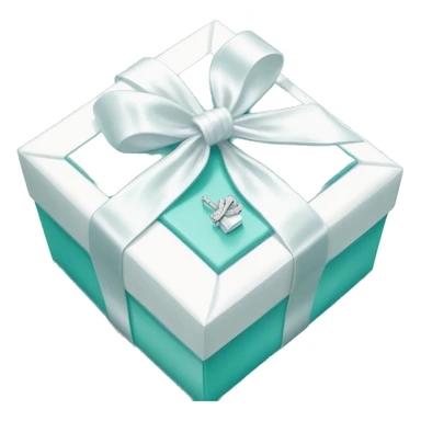 Tiffany and co. Box with big white bow sticker