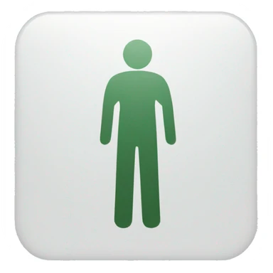 men restroom sign sticker