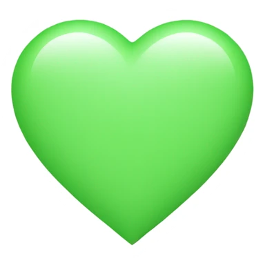 light green heart sticker