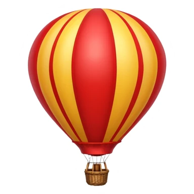 red hot air balloon sticker