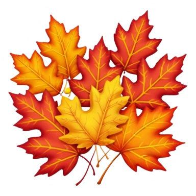 autumn leaves sticker