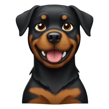 Make a wooden Rottweiler  sticker