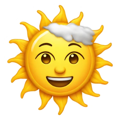 Sun cartoons sticker