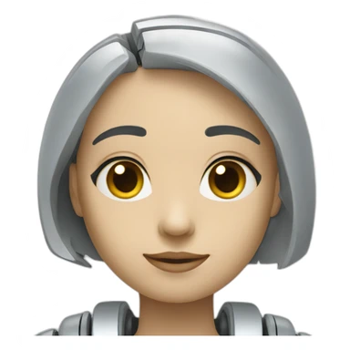 ai robot assistance named GIGI sticker