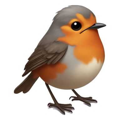 Cute robin bird sticker