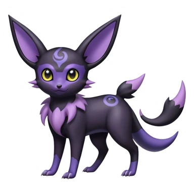 Noibat-Umbreon-Espeon-hybrid, full body sticker