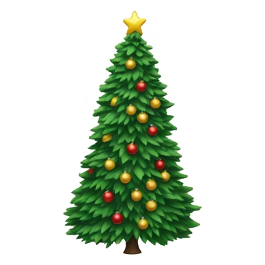 New York Christmas tree sticker
