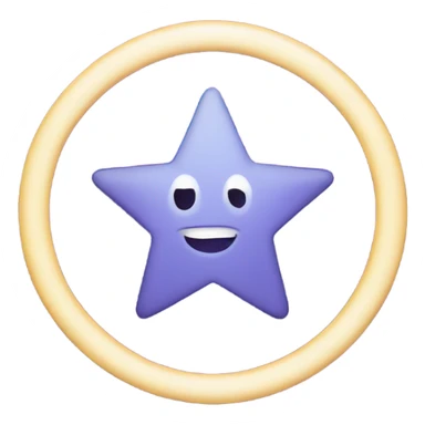 Star with a circle sticker