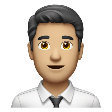 sales man with dark hair sticker