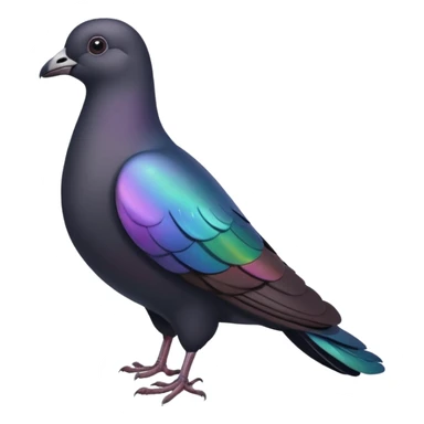 black pigeon sticker