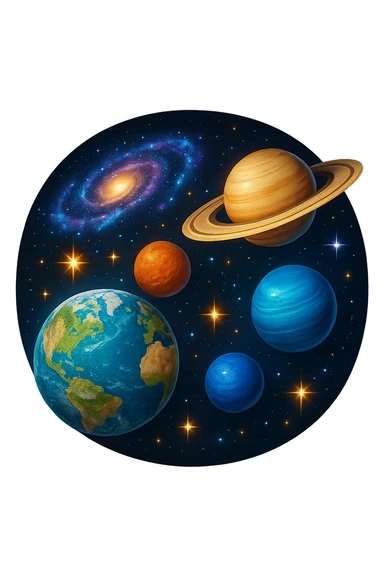 emoji stile iphone di universo, iperrealistica 4k sticker