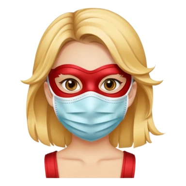 Clean girl with mask  sticker