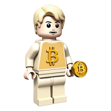 lego homme hackeur bitcoin sticker