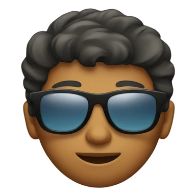 stylish boy in sunglasses sticker