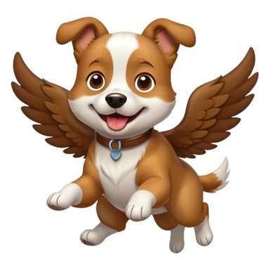 Perro volando  sticker