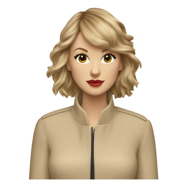 taylor swift in beige jacket sticker