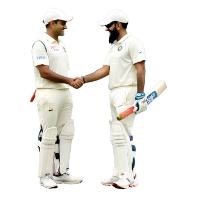 MS dhoni and virat kohli handshake sticker