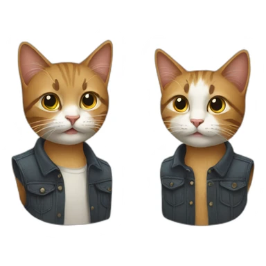 cats brothers sticker
