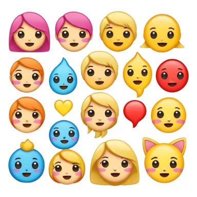 Cute cartoon sticker, simple flat design, bold outline, bright colors, chibi style, expressive face, minimal background, vector style, high contrast, emoji-like, transparent background, sticker pack style sticker