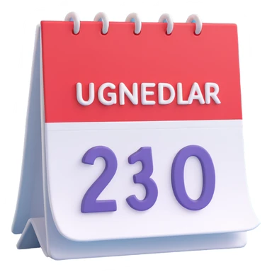 Kalendorius su streak Ugnele 
 sticker