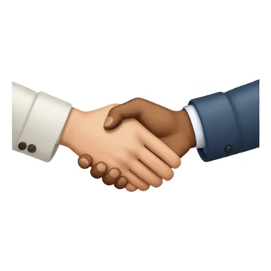 duo hand shake sticker