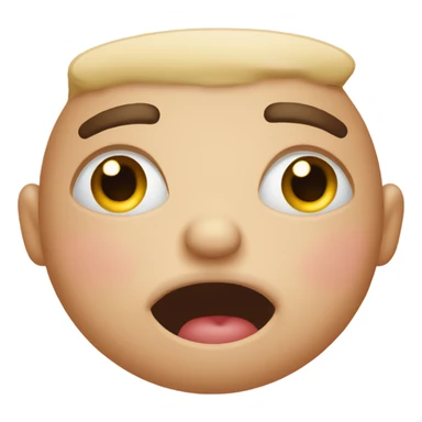 surpised face with blushing cheeks sticker