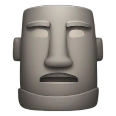 A moai smile  sticker