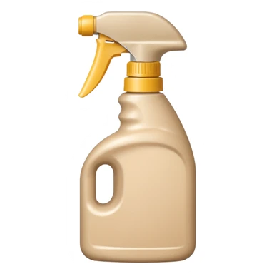 Beige spray bottle sticker