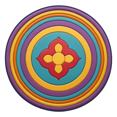 round rug sticker