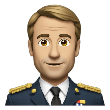 Macron en scouteur sticker