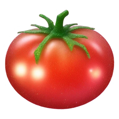 Hot pink ombre tomato with glitter  sticker