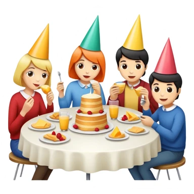 Breakfast parti sticker