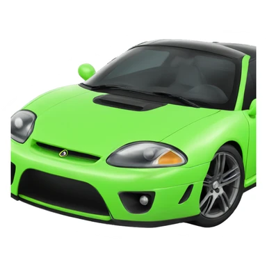 neon sports car sticker