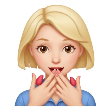 Femme qui mort sont doigts de façon mignonne sticker