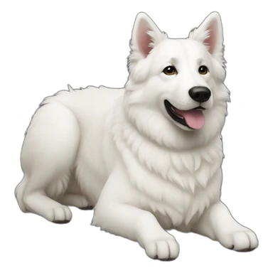 Berger blanc suisse sticker