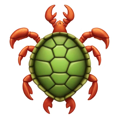 Turtle with lobster claws  sticker