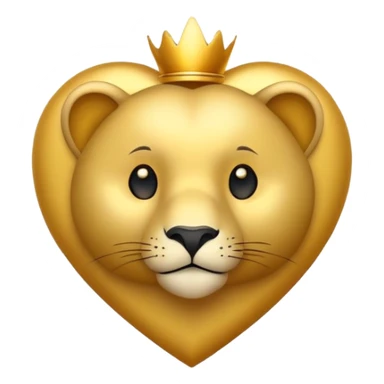 Löwe mit einem Herz  sticker