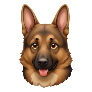make tongue longer on German Shepard male sticker