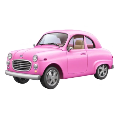 Pink Barbie car sticker