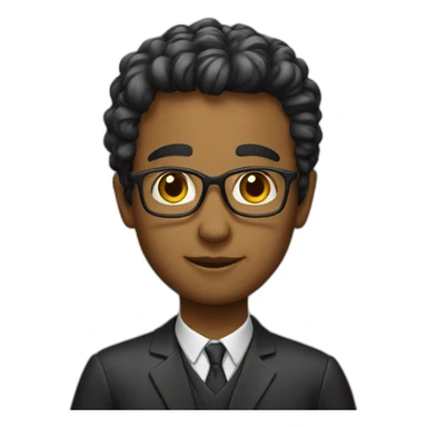 Young professor sticker