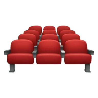  theater one red seat  front view sticker