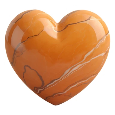 marble brown heart sticker