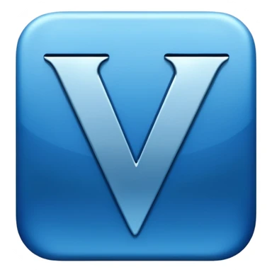 letter v sticker