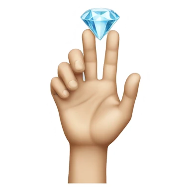 hands making diamond sign sticker