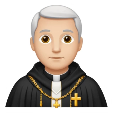 The priest who presides over the wedding sticker