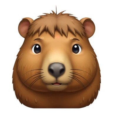 Sad capybara sticker
